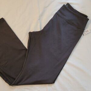 New York & Co. yoga pants sz XL medium gray wide leg NWT